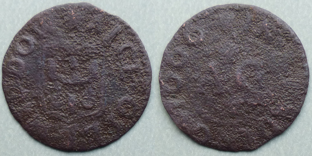 Reading, Alce Gill 1666 farthing